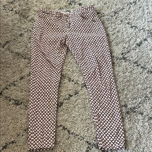 Scotch & Soda Women's Black and White Patterned Straight Leg Jeans
